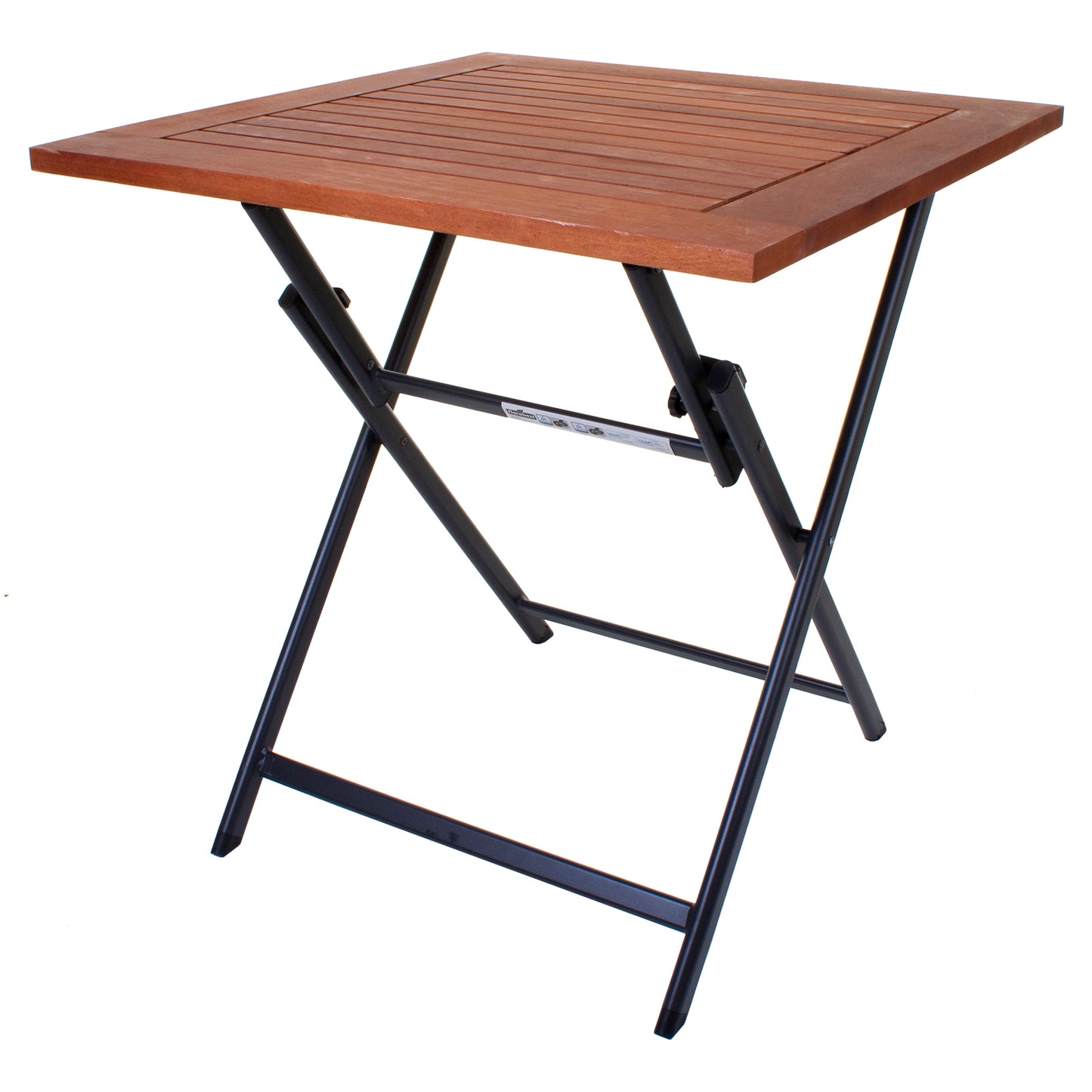 Folding Square Garden Table - Light Brown