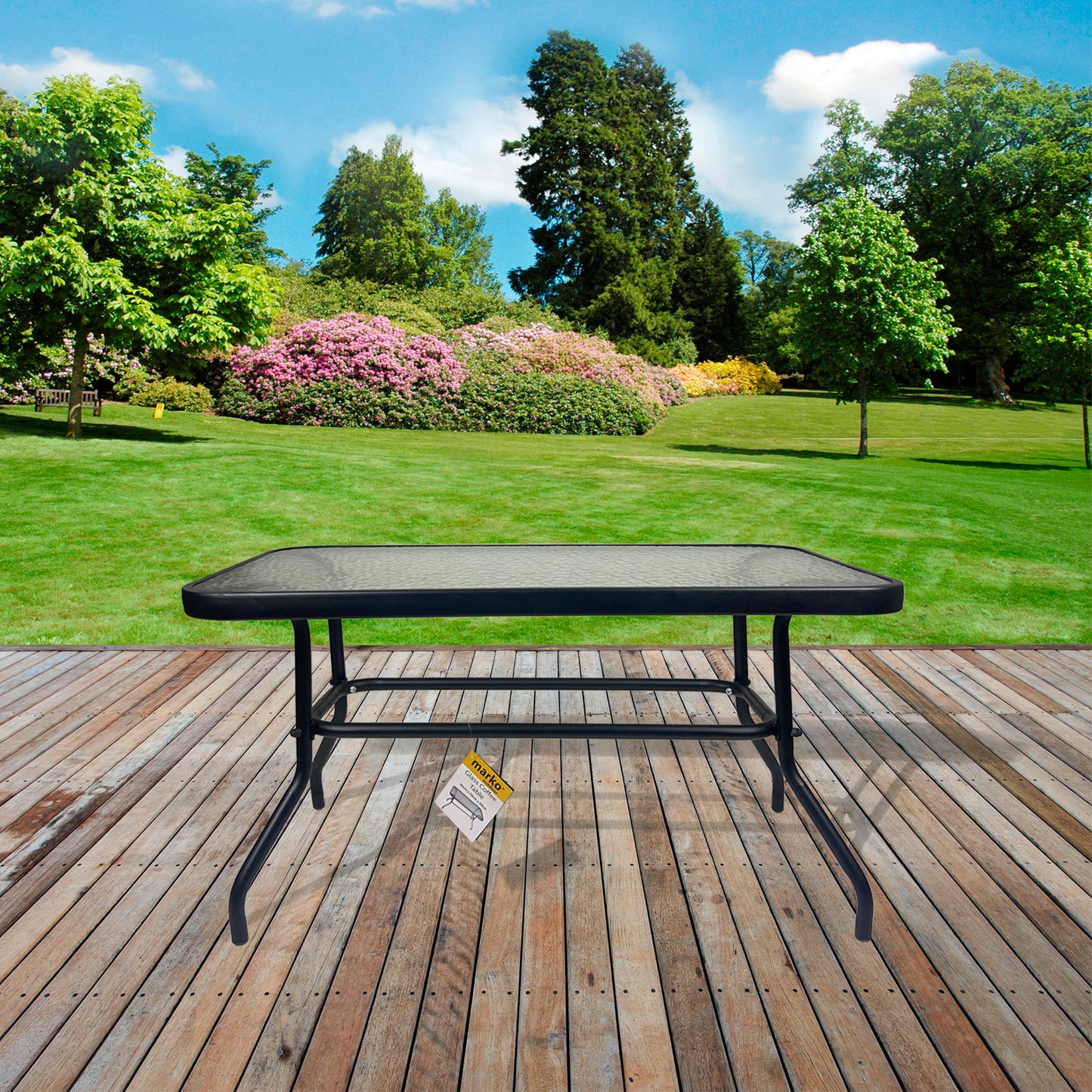 Tempered Ripple Glass Coffee Table