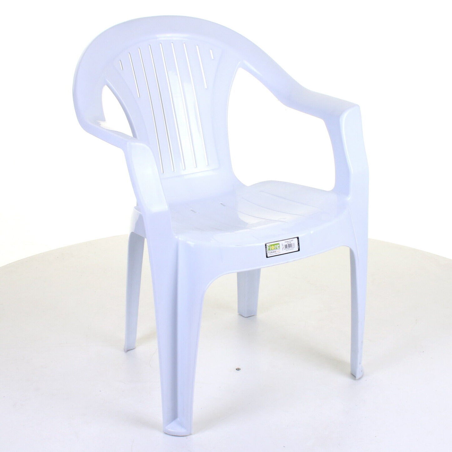 Set of 6 Plastic Chairs - White