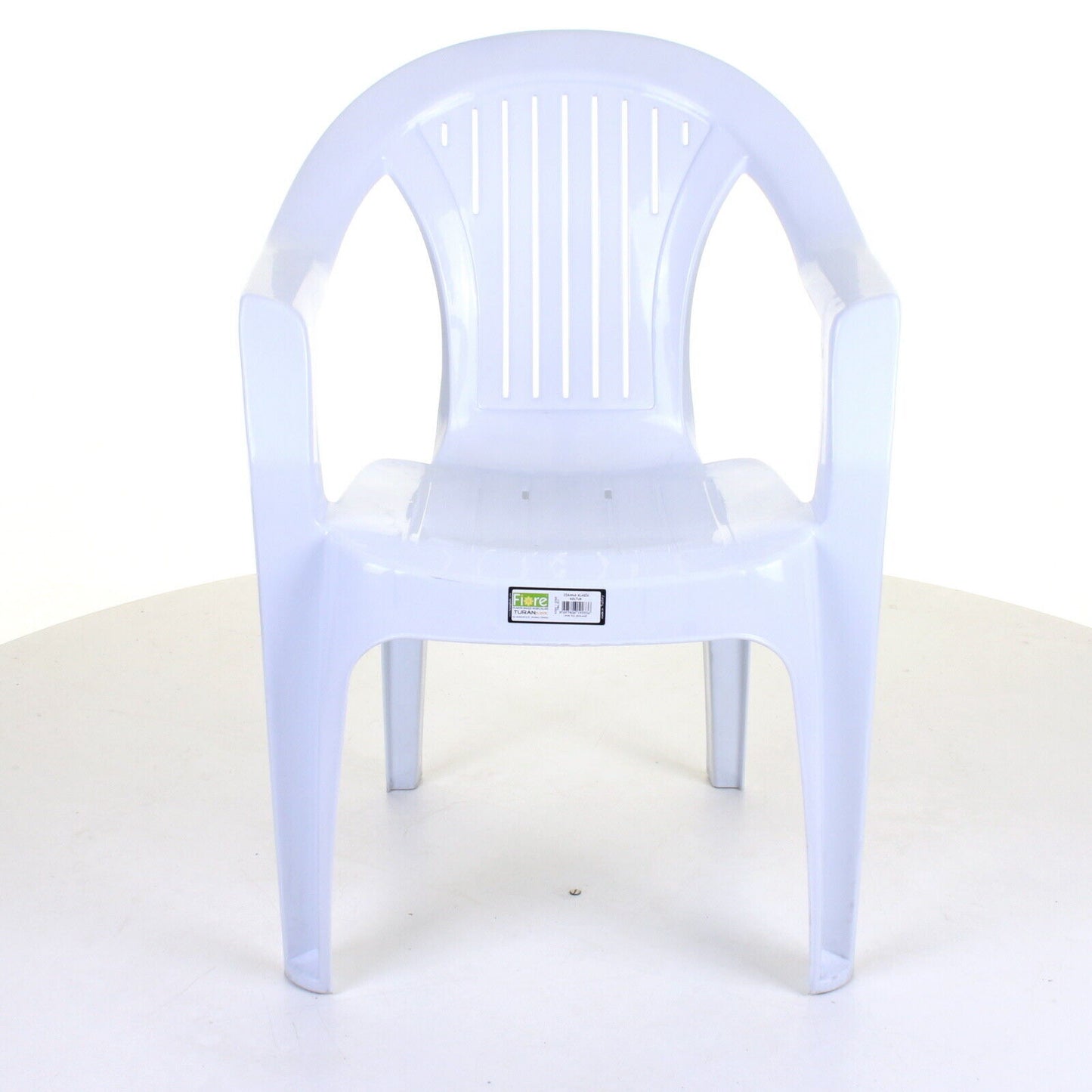 Set of 6 Plastic Chairs - White