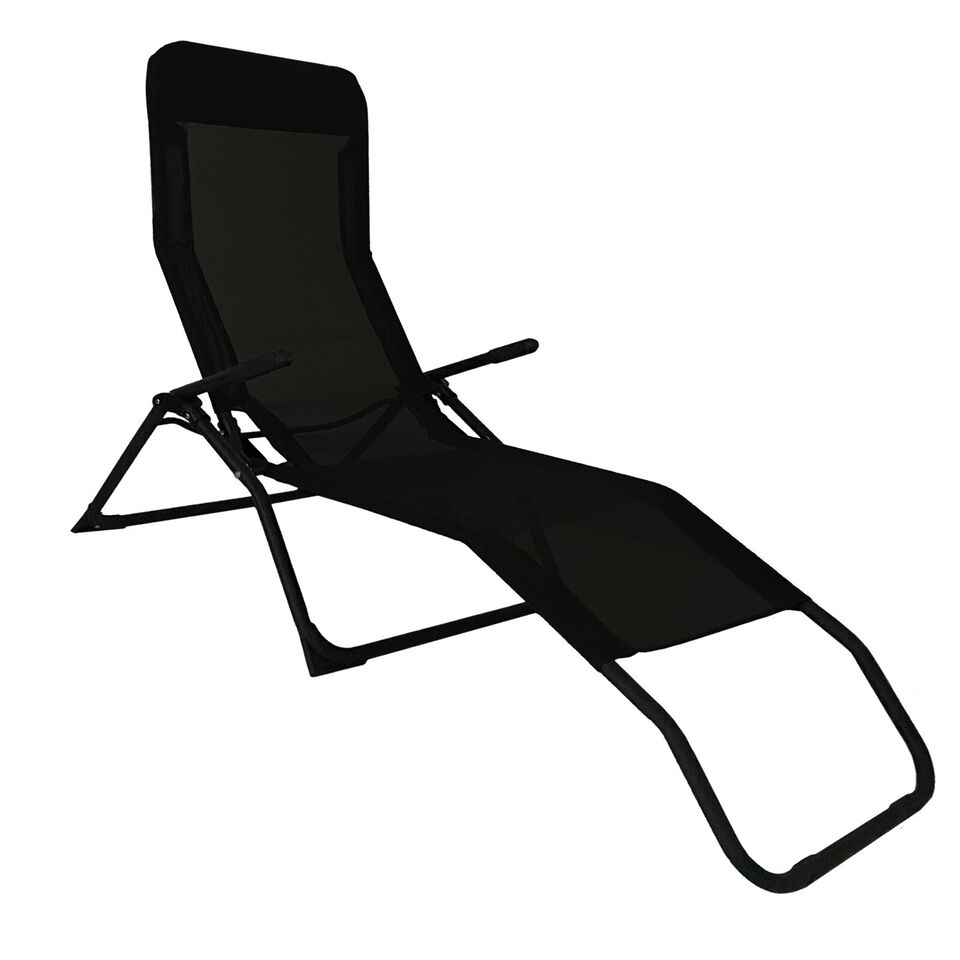 Reclining Rocker Lounger - Black