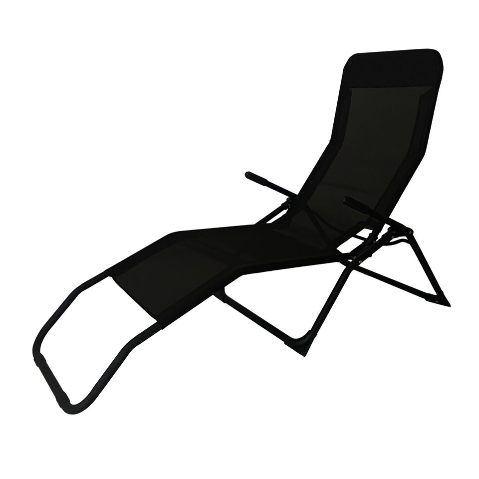 Reclining Rocker Lounger - Black