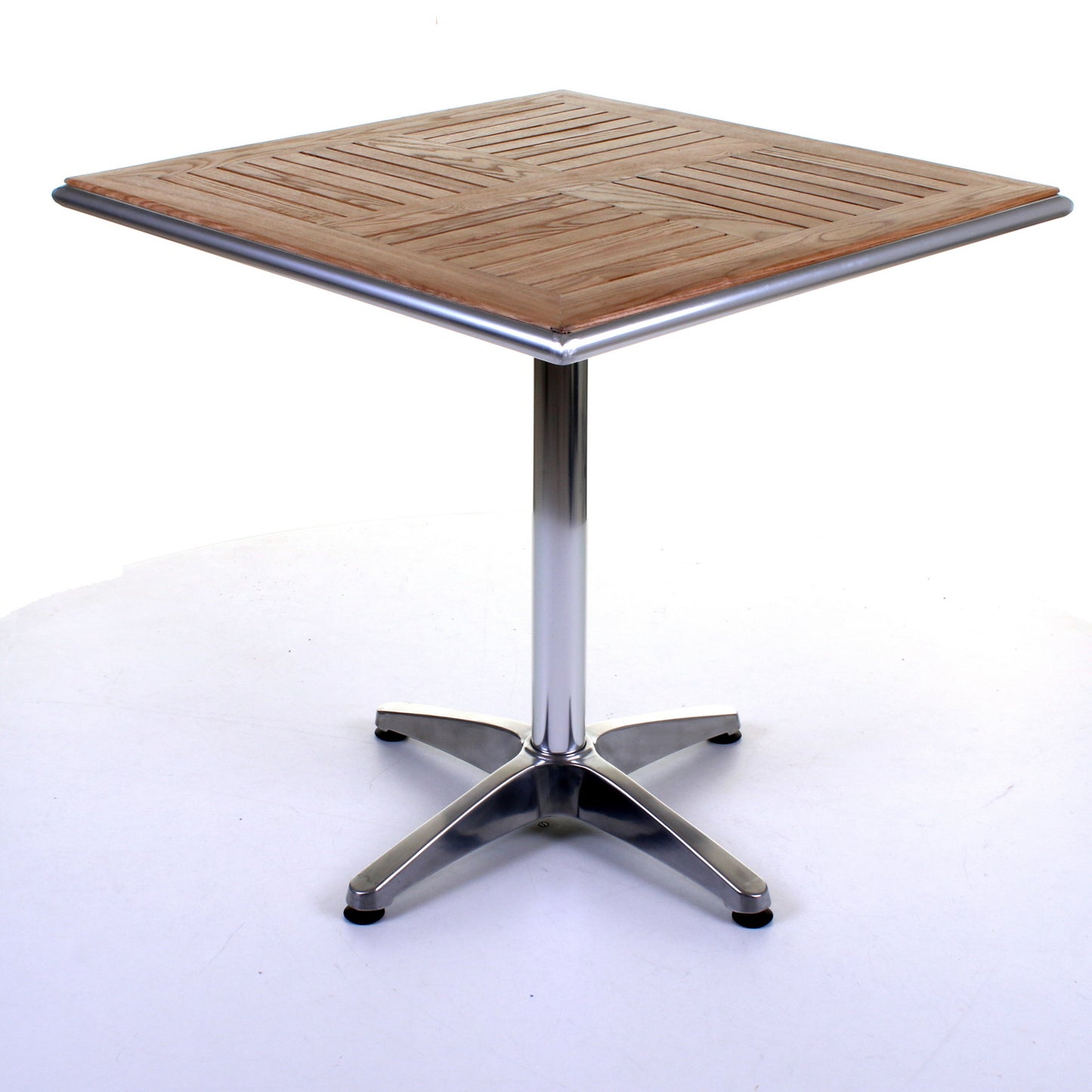 Nassau Bistro Table - Chrome & Ash Wood