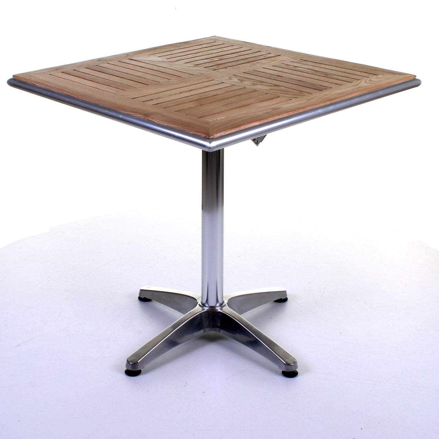 Nassau Bistro Table - Chrome & Ash Wood