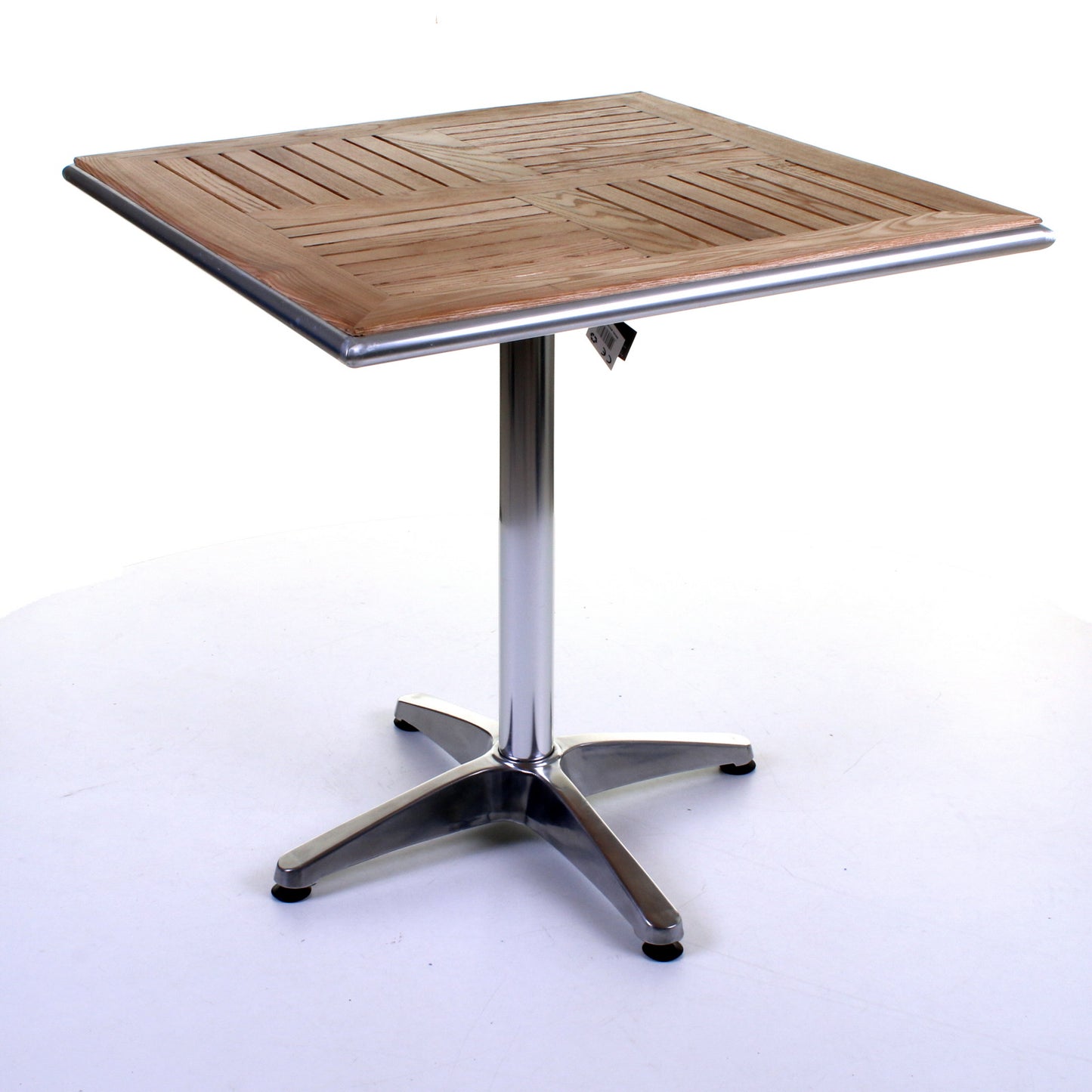 Nassau Bistro Table - Chrome & Ash Wood