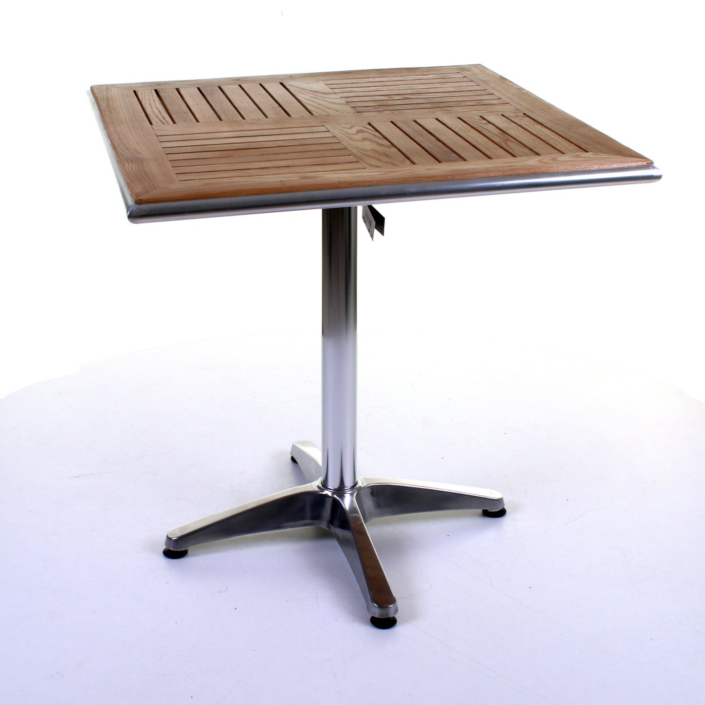 Nassau Bistro Table - Chrome & Ash Wood