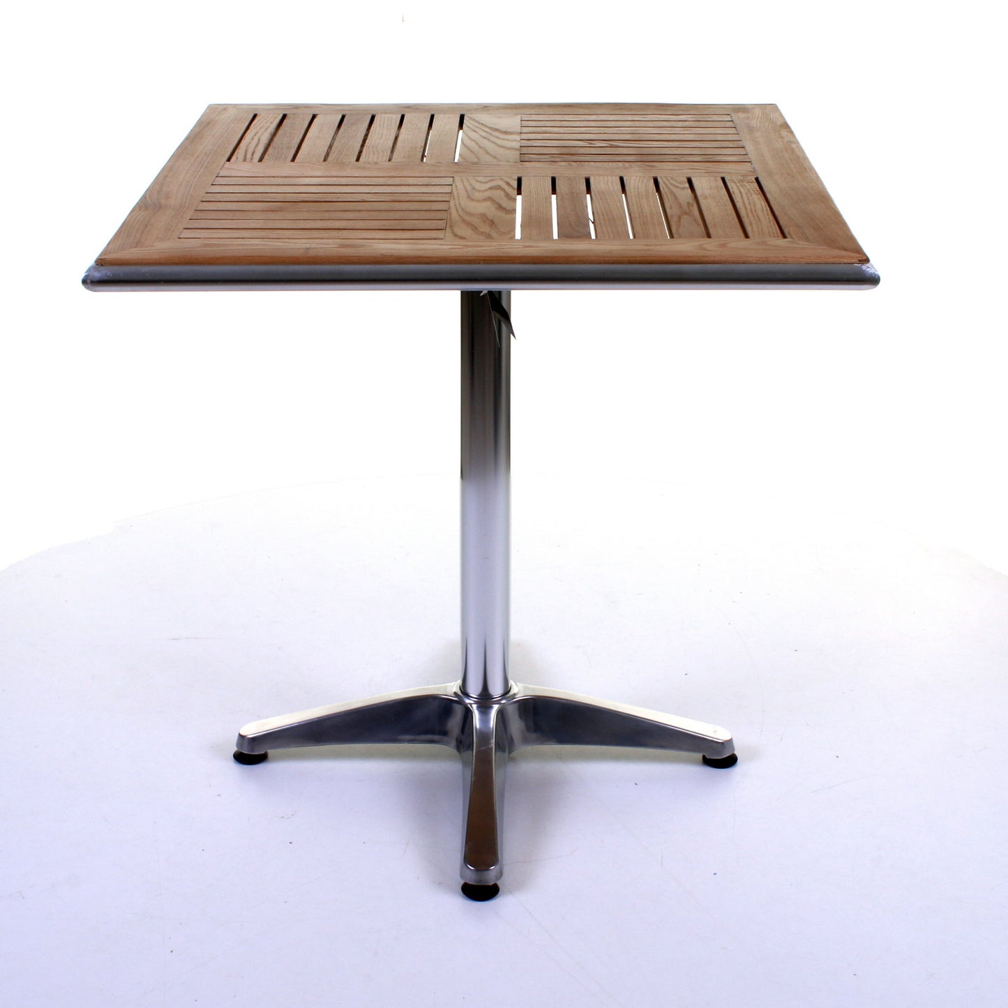 Nassau Bistro Table - Chrome & Ash Wood