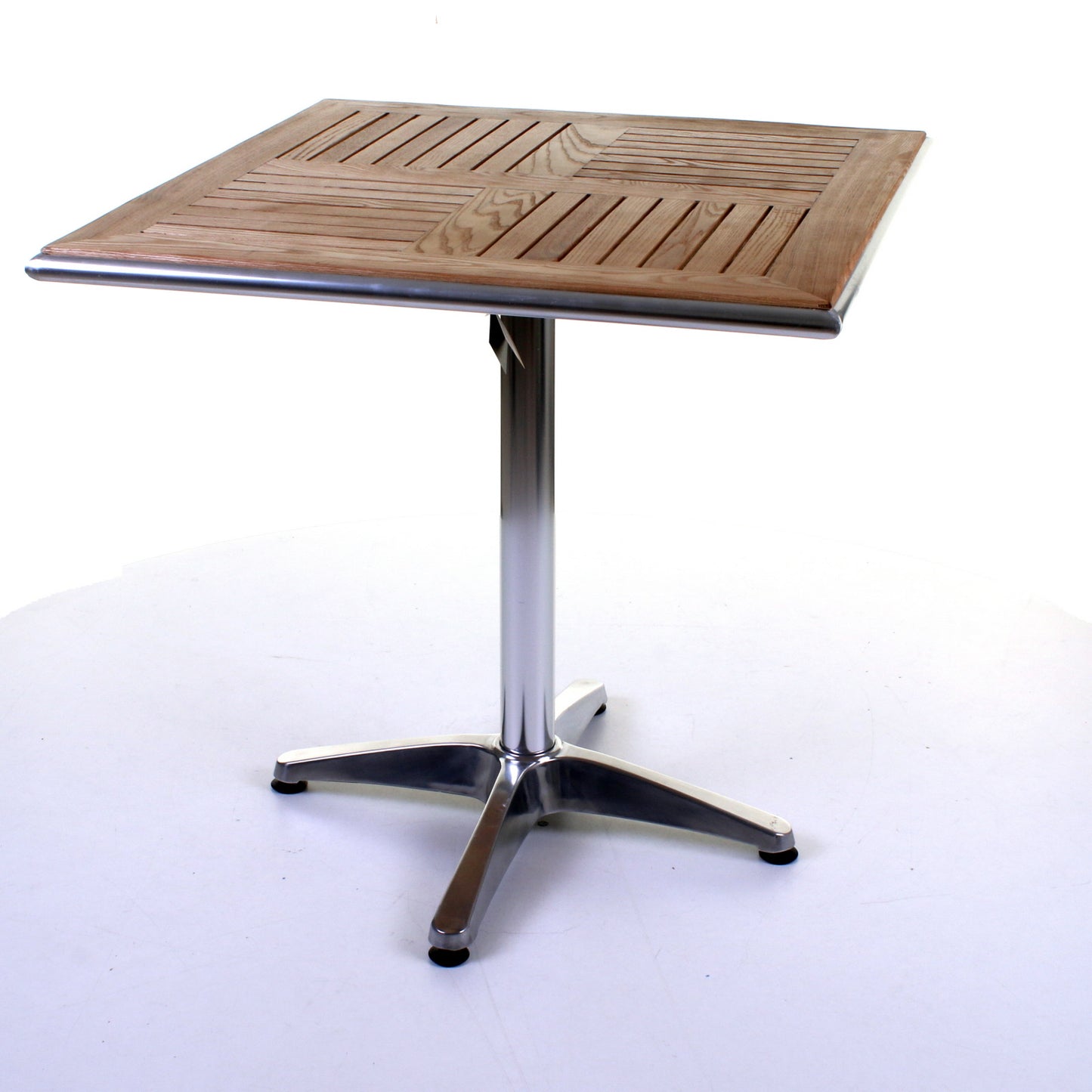 Nassau Bistro Table - Chrome & Ash Wood