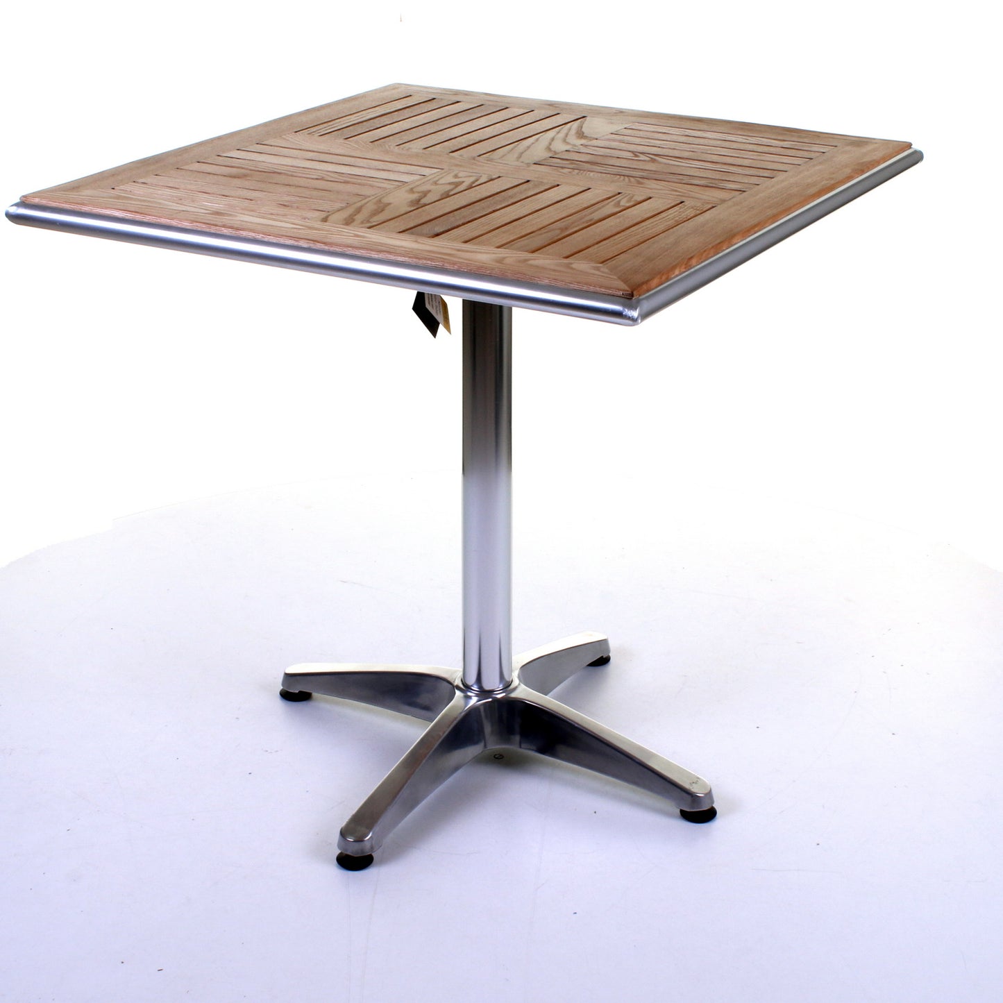 Nassau Bistro Table - Chrome & Ash Wood