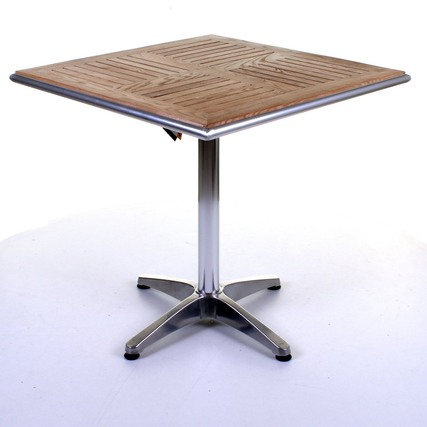 Nassau Bistro Table - Chrome & Ash Wood