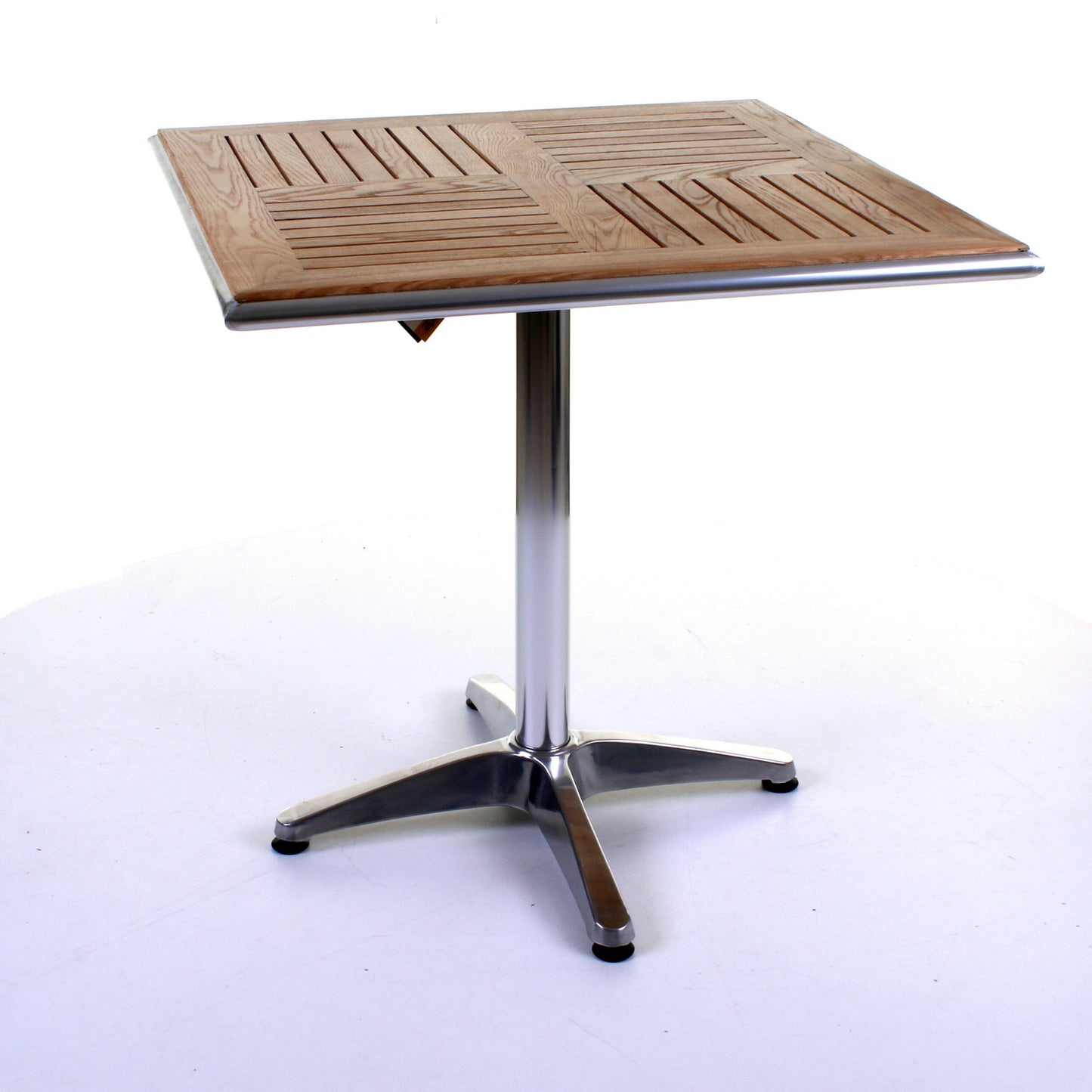 Nassau Bistro Table - Chrome & Ash Wood