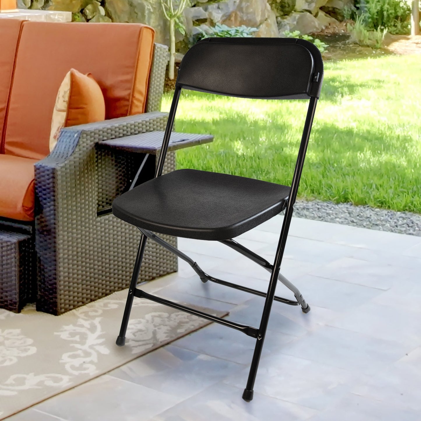 Folding Banquet Chair - Black