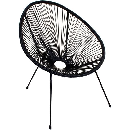 Rattan Egg Chair - Black