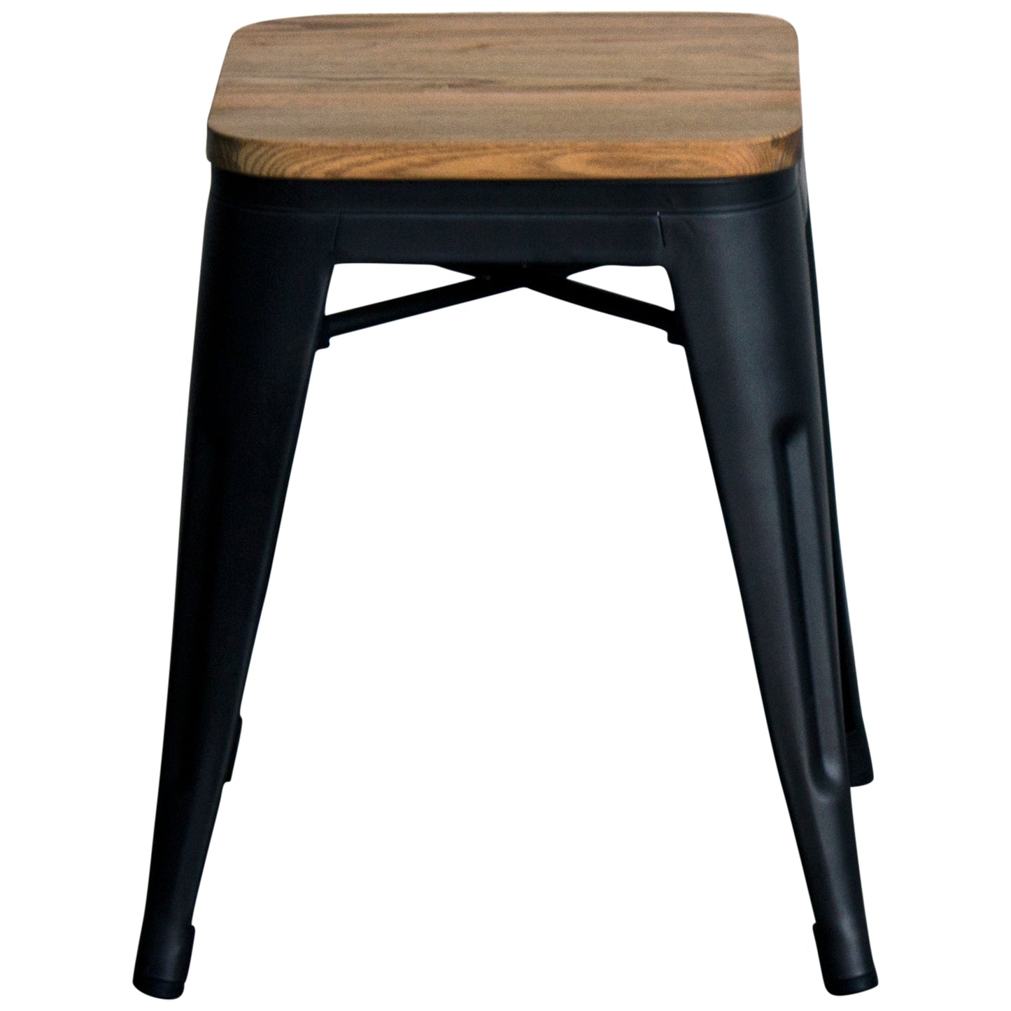 5PC Enna Table & Rho Stool Set - Onyx Matt Black