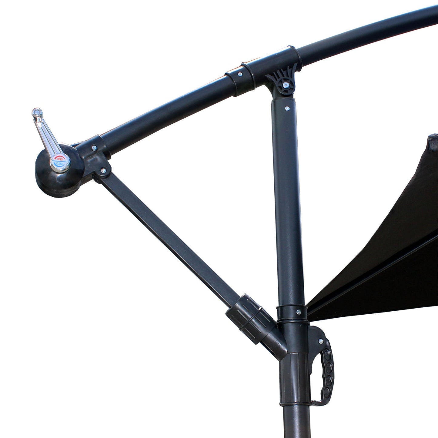 3M Overhanging Black Parasol