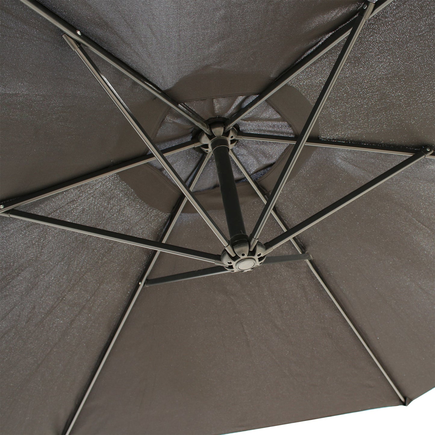 3M Overhanging Black Parasol